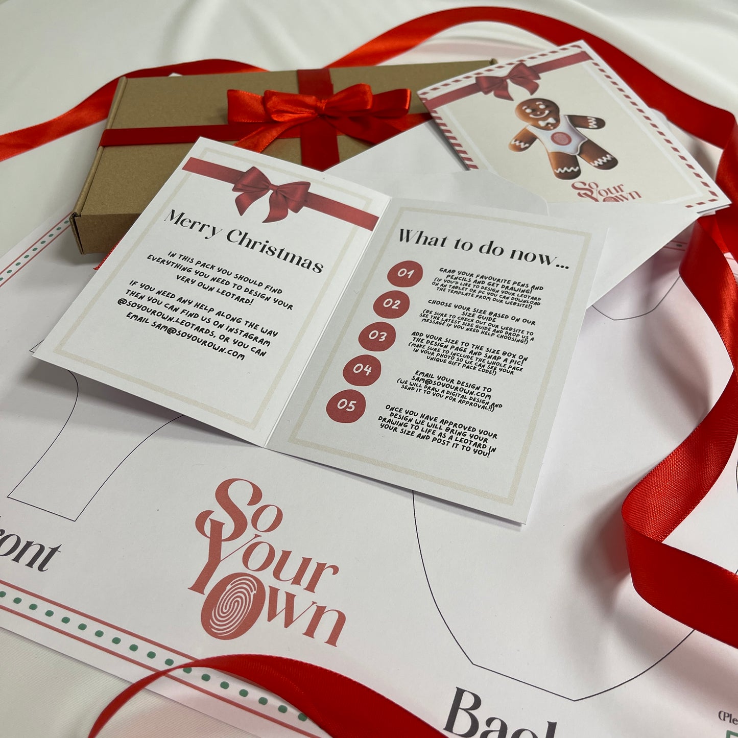 Design Your Own Leotard Christmas Gift Box