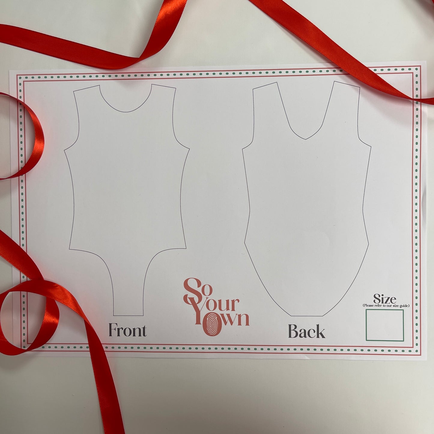 Design Your Own Leotard Christmas Gift Box